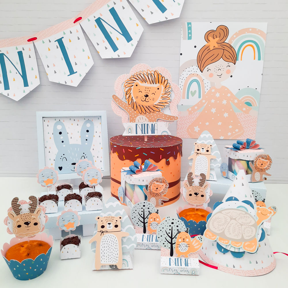 Kit É só um bolinho Escandinavo Menina