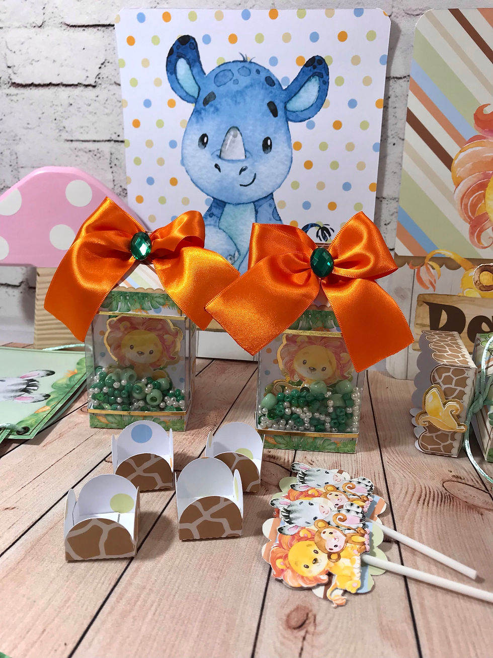 Miniatura: Kit É só um bolinho - Safari Aquarelado