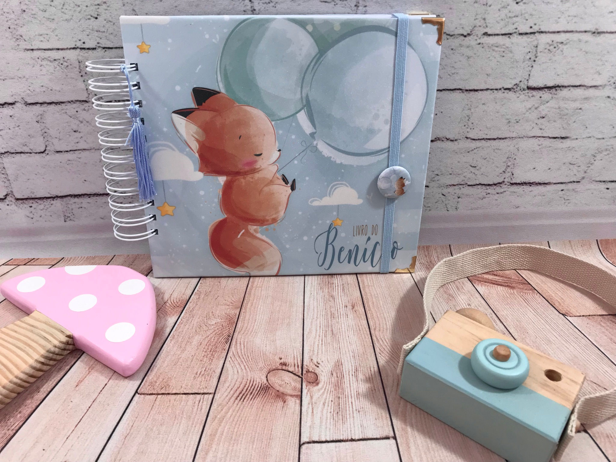 Livro do Bebê - Raposinha balões