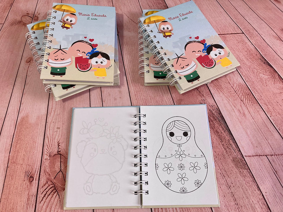 Miniatura: Bloquinho para colorir A6 Turminha - 10 unidades