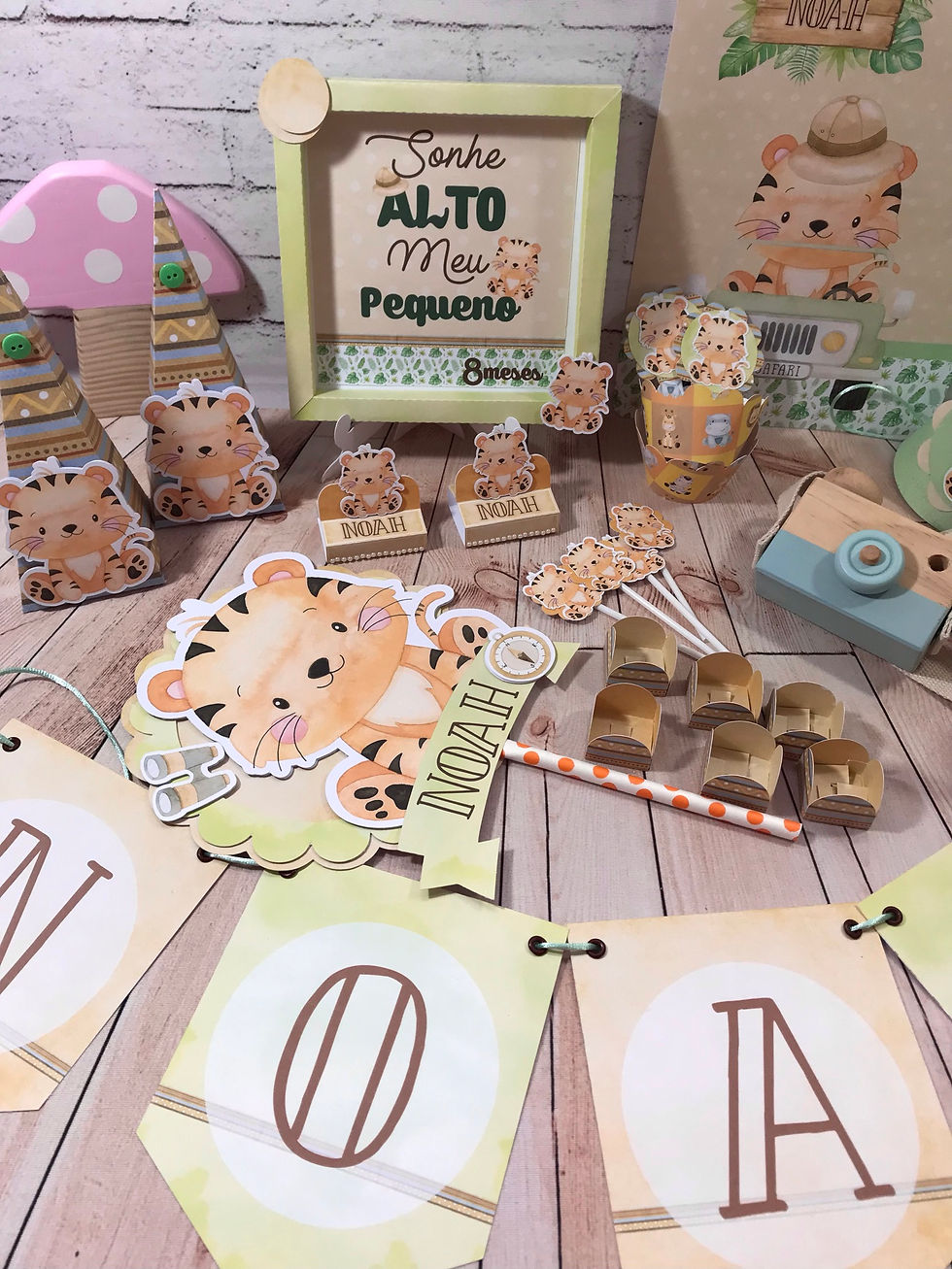 Miniatura: Kit É só um bolinho Tigre cute