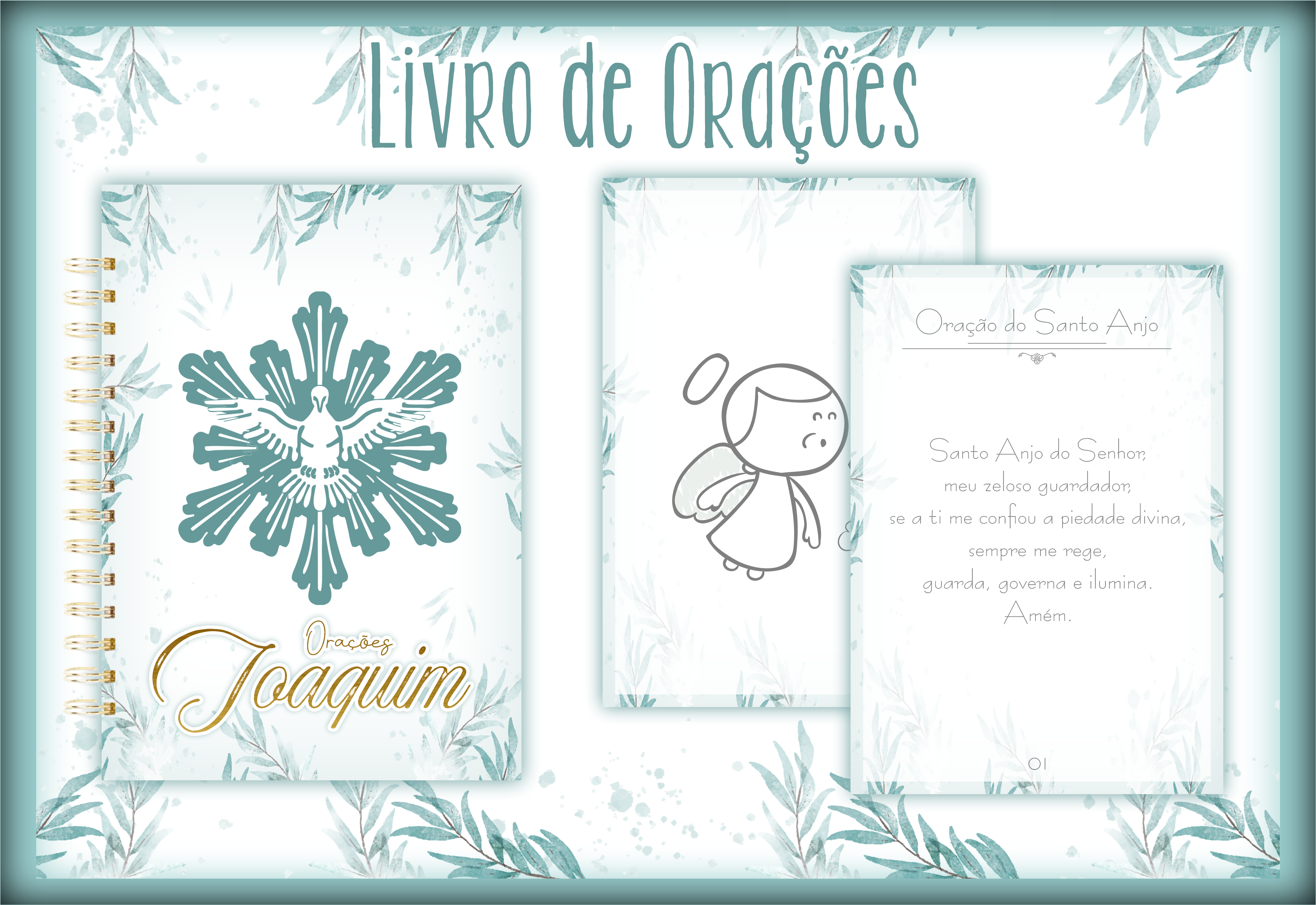 10 Caderninhos/bloquinhos de Orações - Divino Espírito Santo