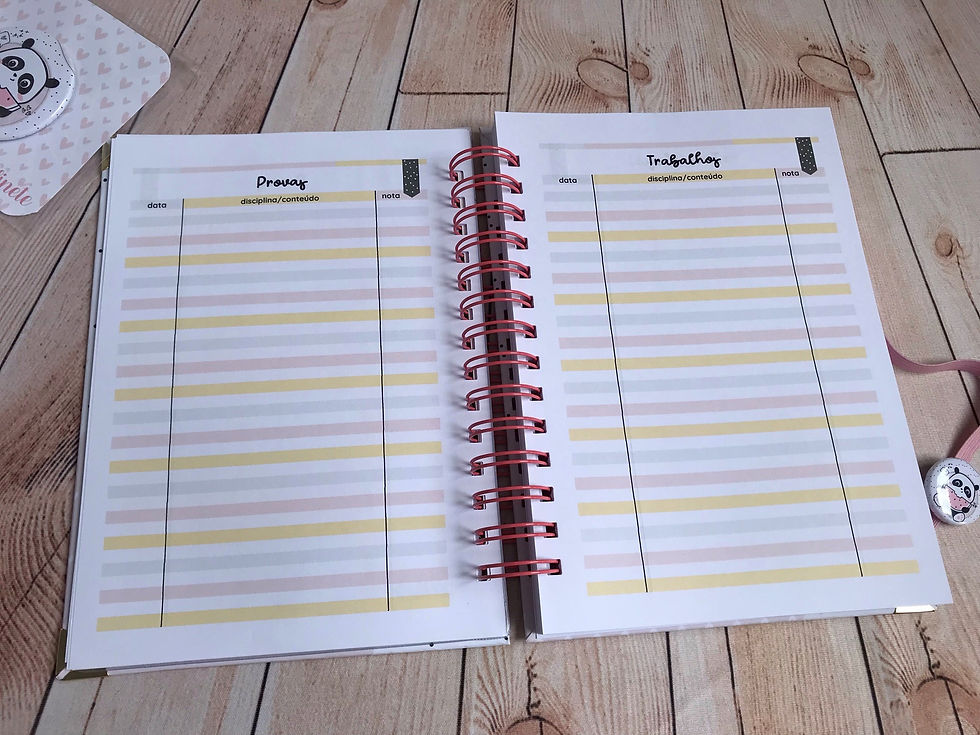 Miniatura: Agenda Escolar - Pandinha - 2 dias por página