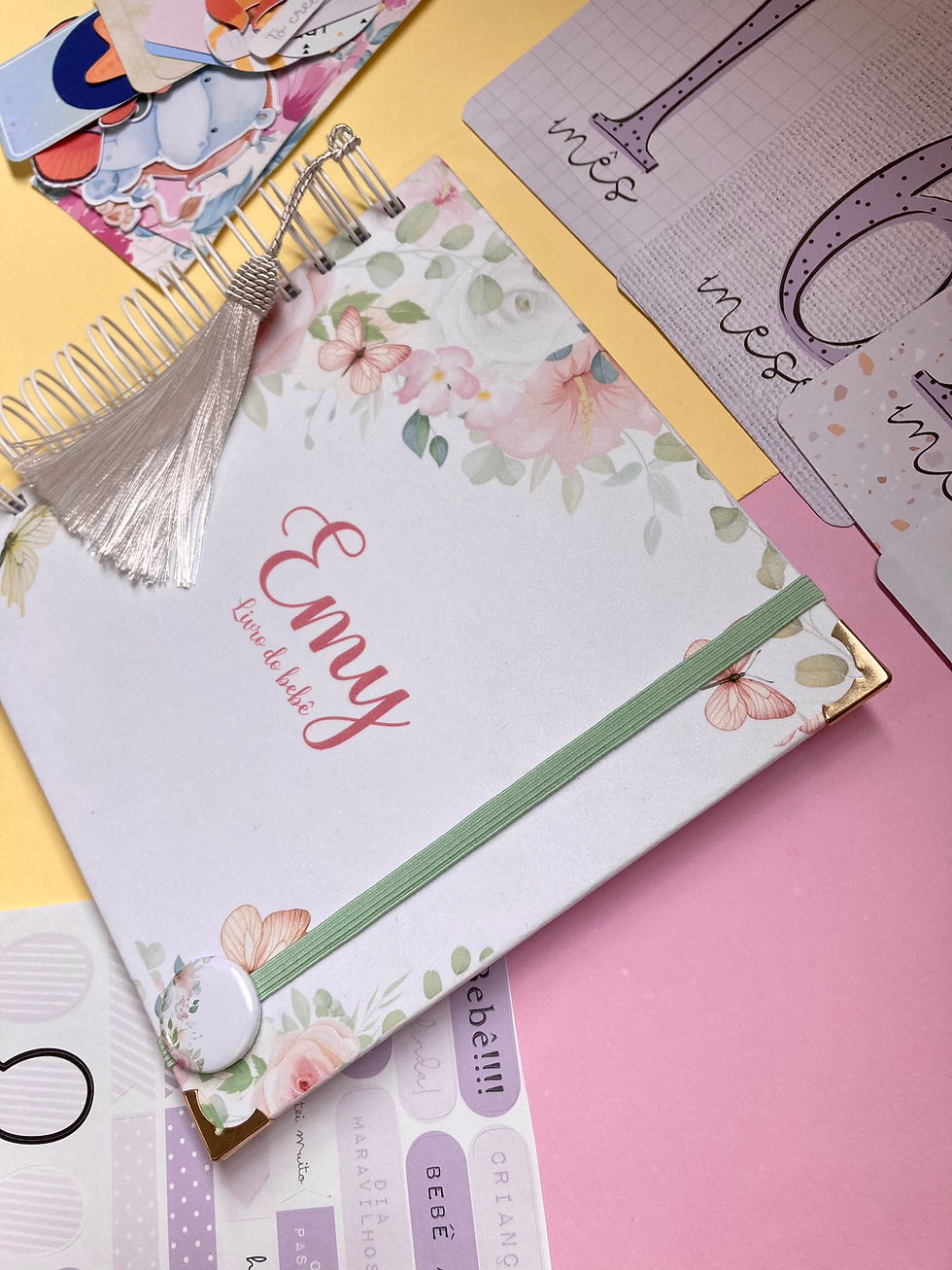 Miniatura: Livro do Bebê - Minha flor de alfazema Floral