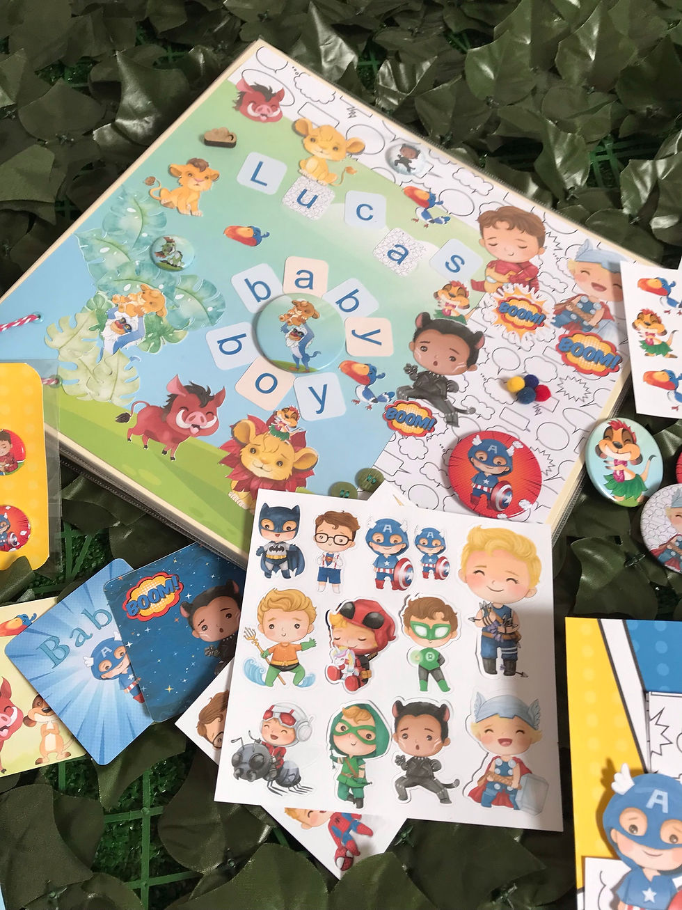 Miniatura: Álbum do bebê Grande - Leãozinho + Heróis