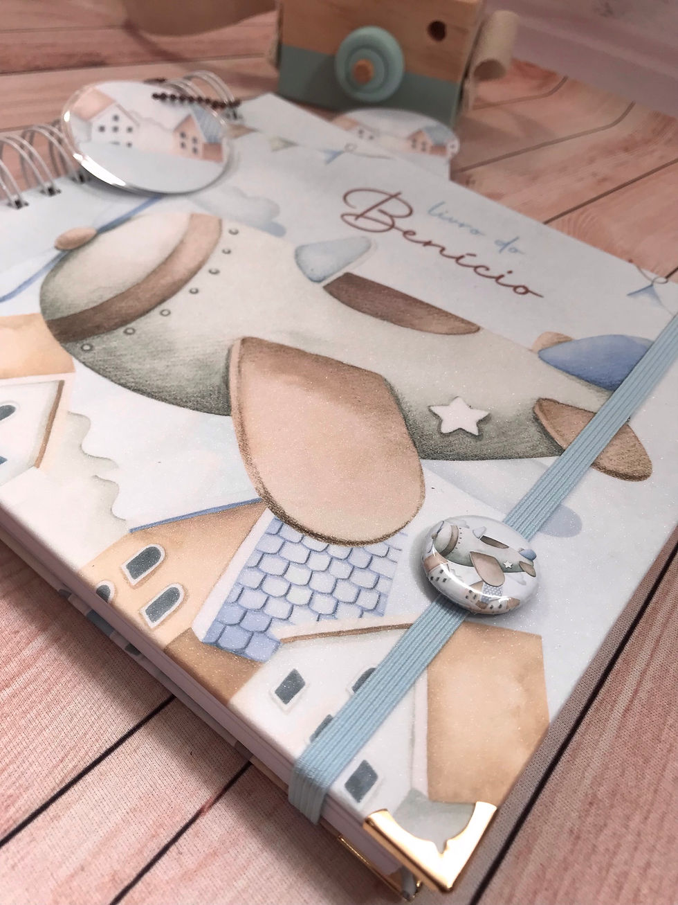 Miniatura: Livro do Bebê - Avião aquarelado