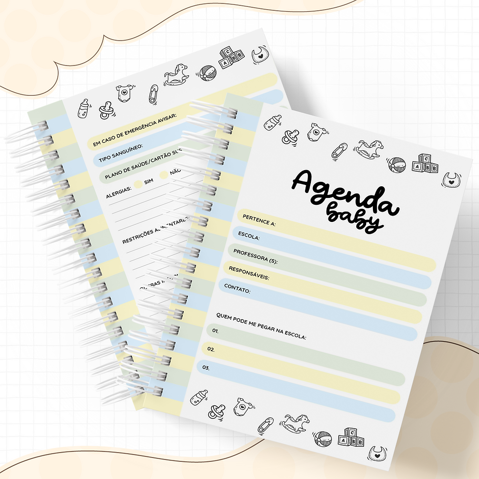 Miniatura: Agenda Creche - Capa Ursinho