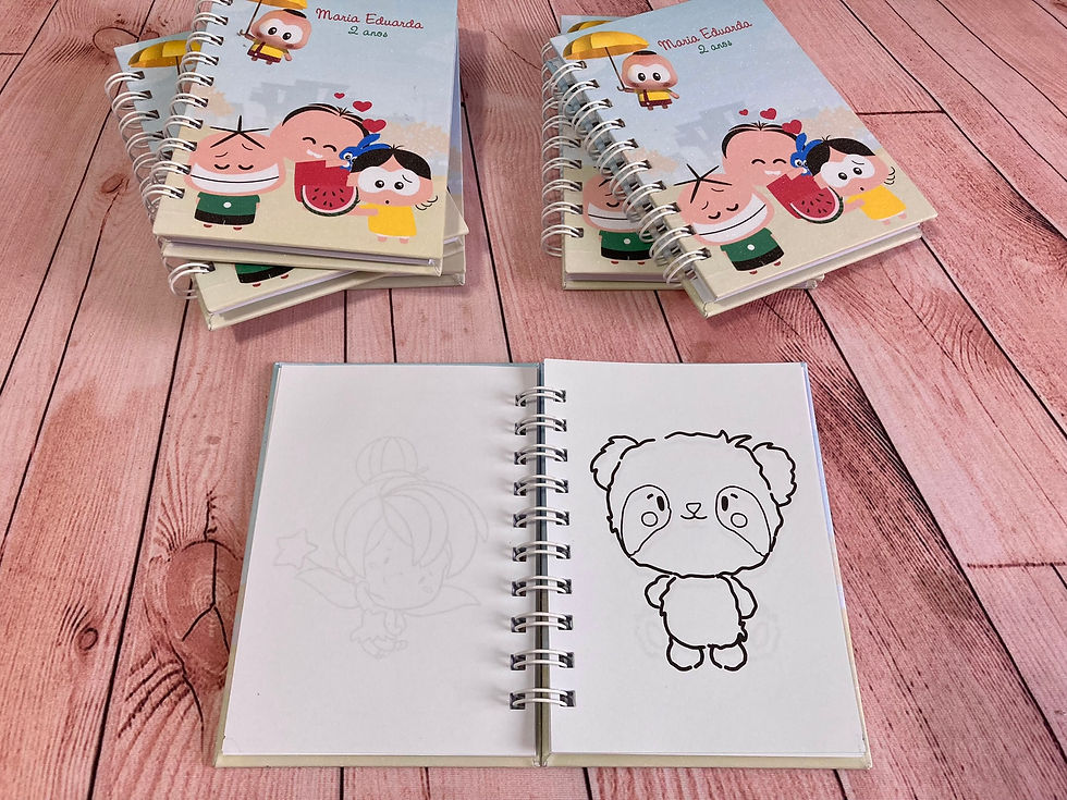 Miniatura: Bloquinho para colorir A6 Turminha - 10 unidades