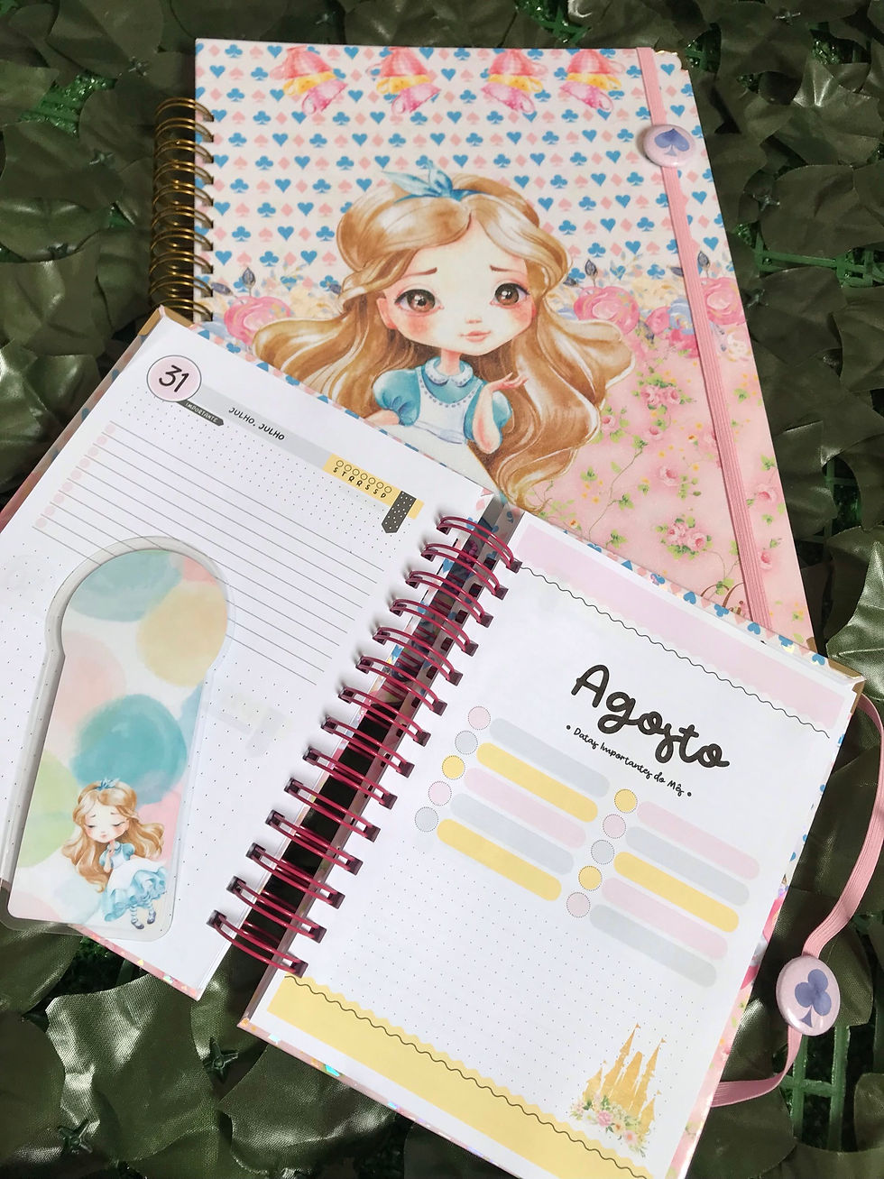 Miniatura: Agenda Escolar - Alice cute - 2 dias por página