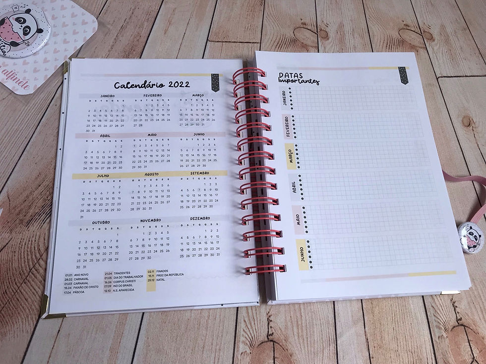 Miniatura: Agenda Escolar - Pandinha - 2 dias por página