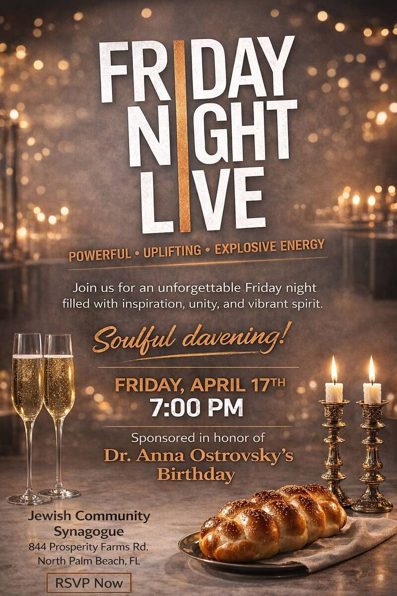 Friday Night Live — Shabbat Dinner