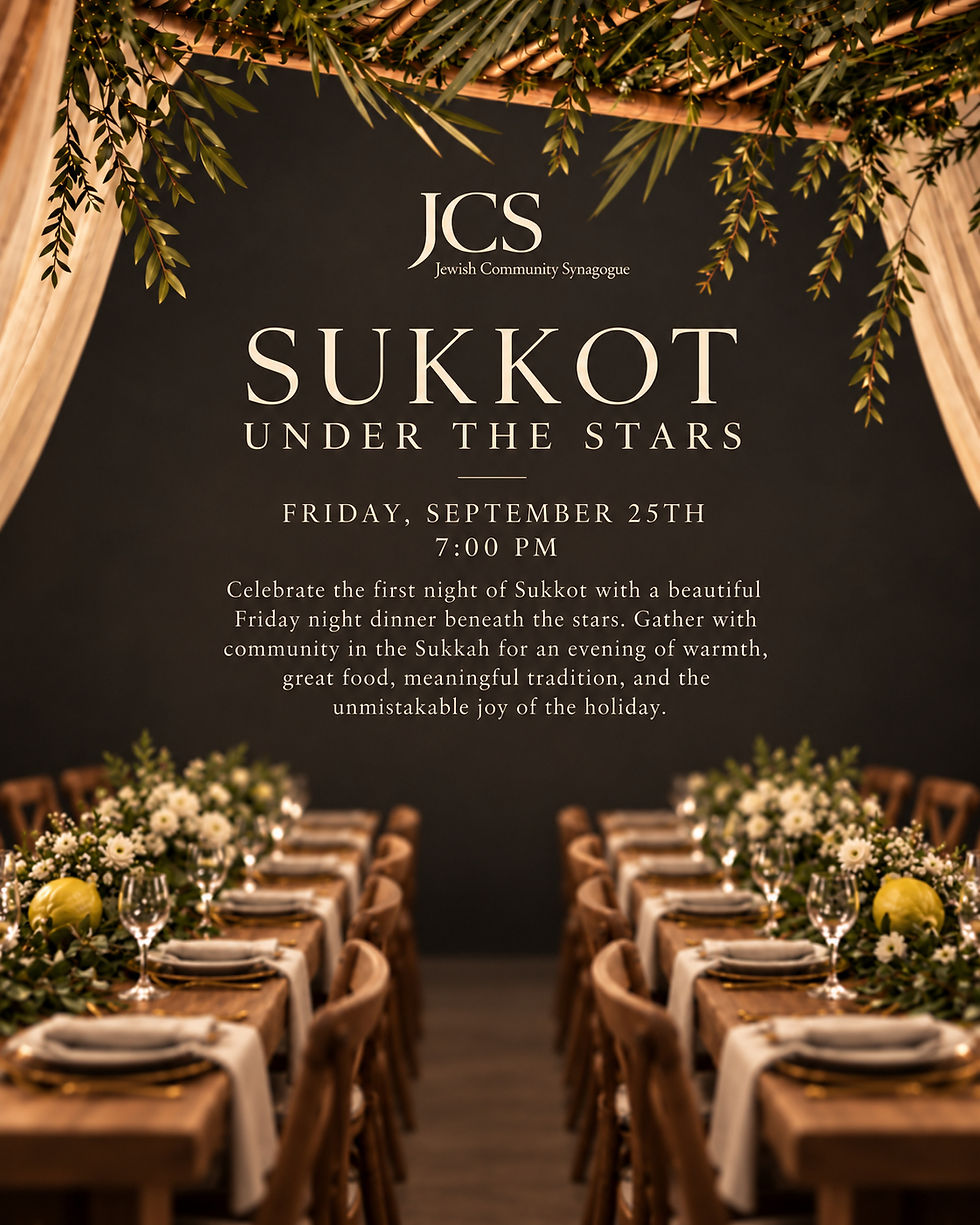 SUKKOT UNDER THE STARS