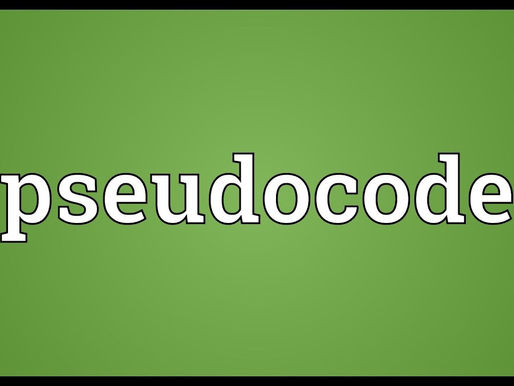 Pseudocode.