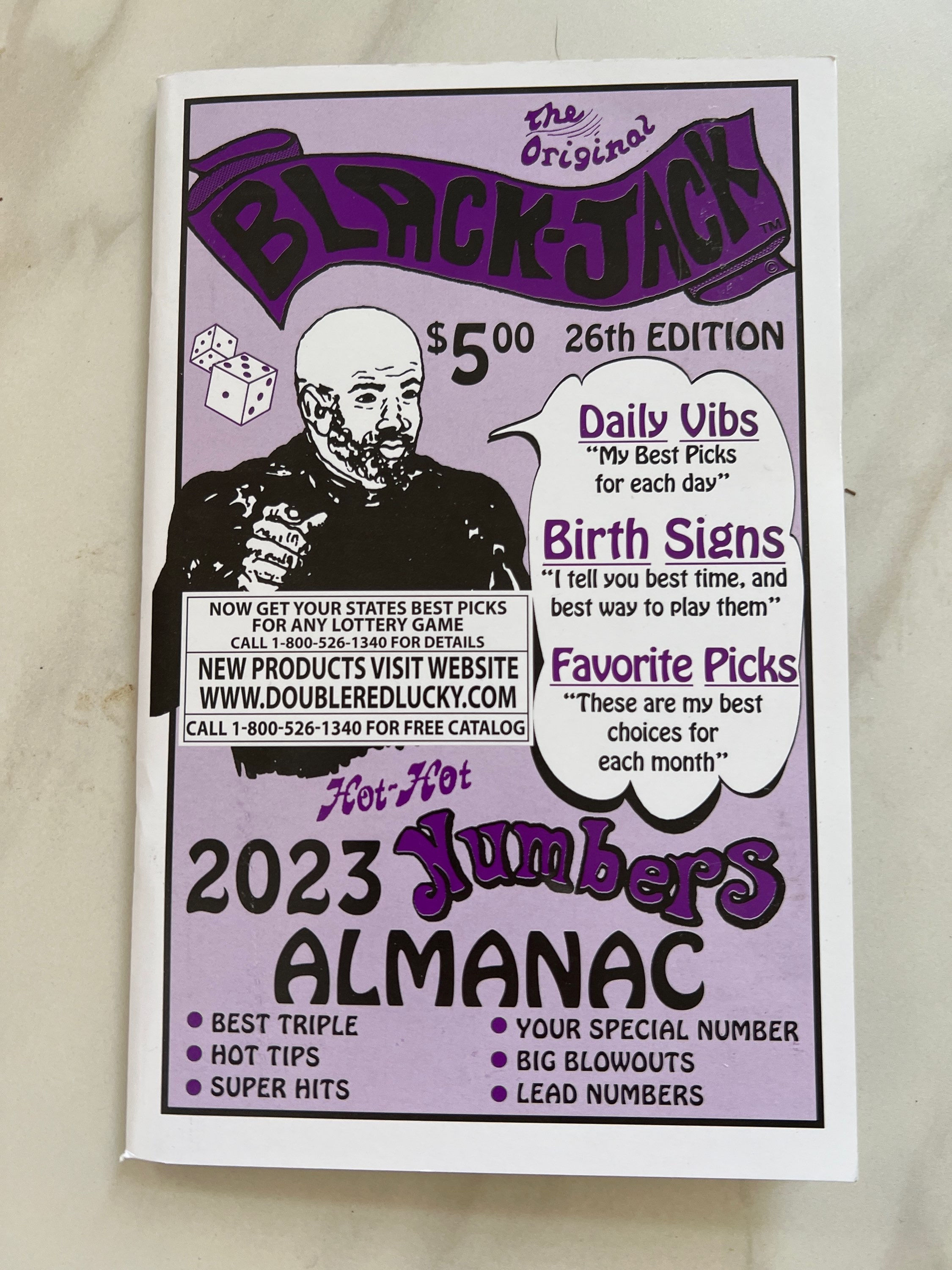 Black Jack Numbers Almanac 2021 or 2023