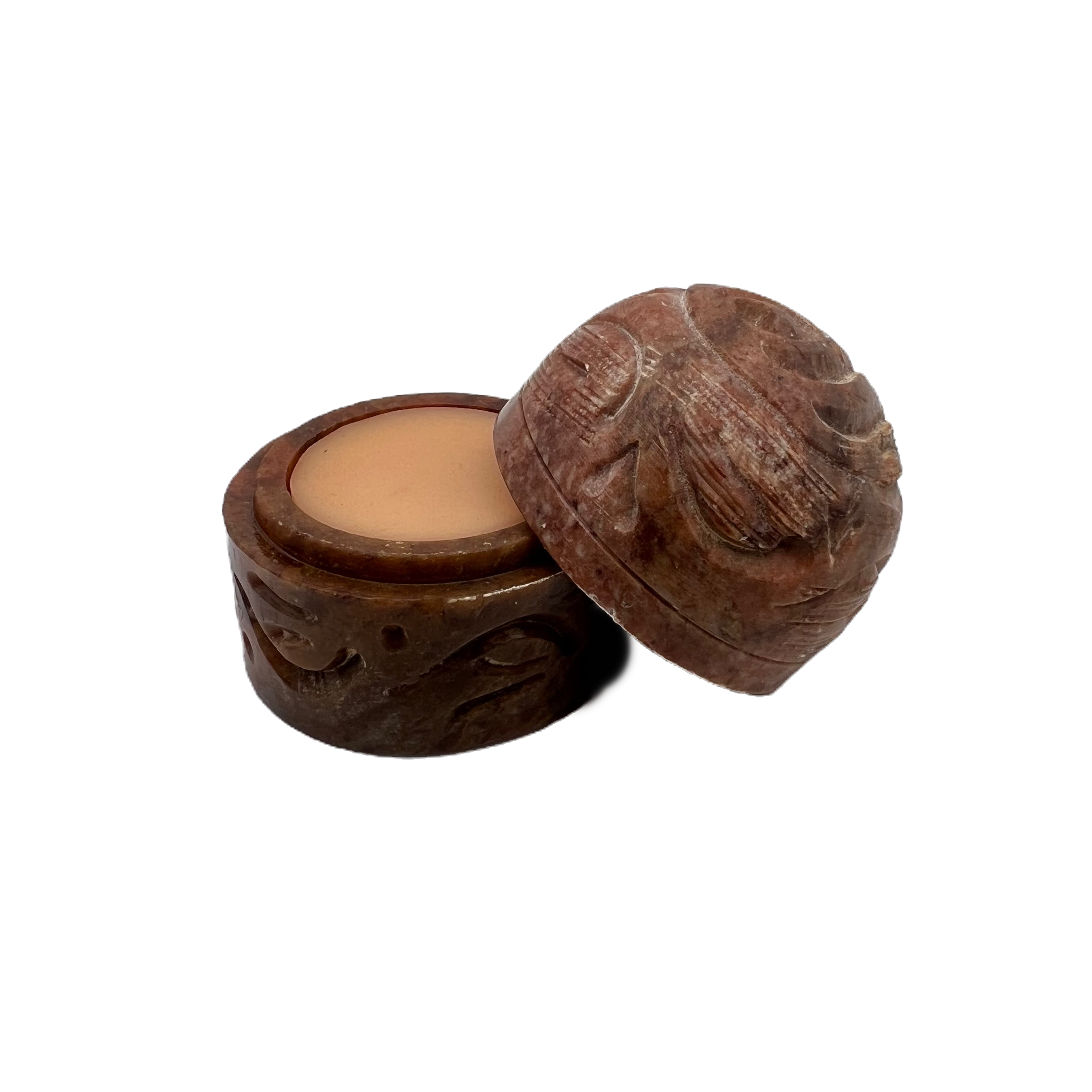 Golden Royal Amber Solid Perfume in Soapstone Jar