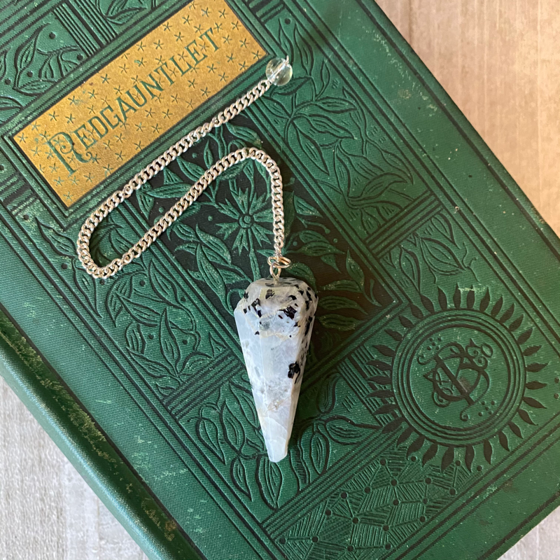 Rainbow Moonstone Pendulum