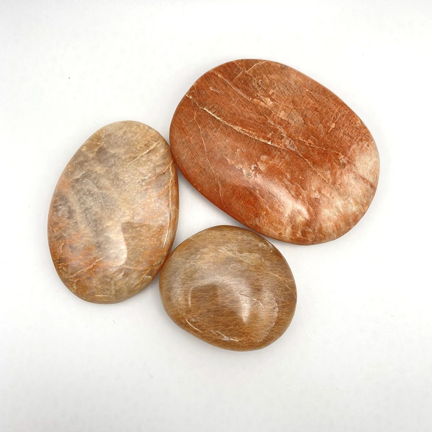 Peach Moonstone - Palm Stone