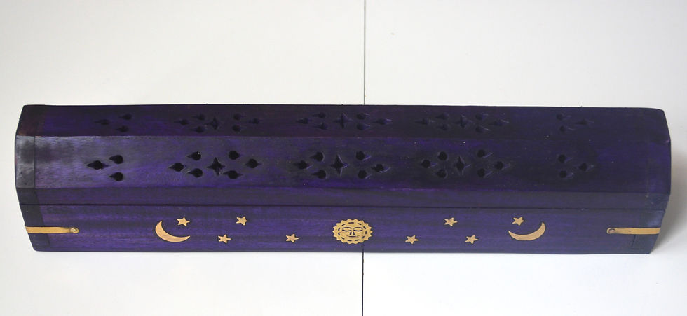 Thumbnail: Violet Celestial Wooden Incense Box Burner