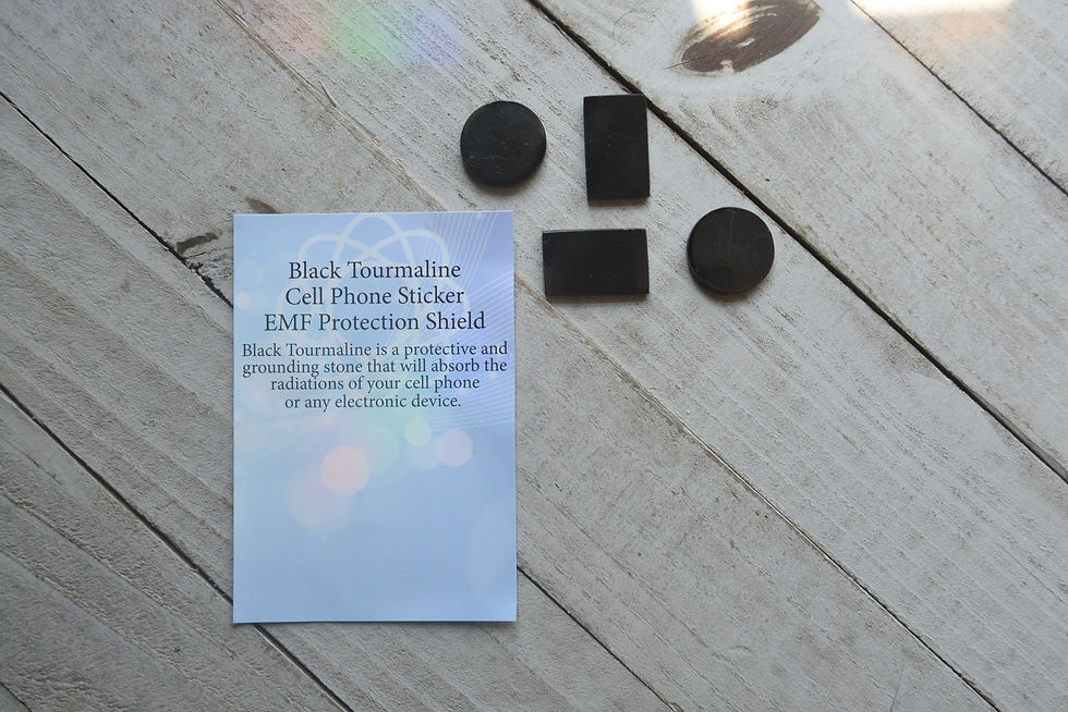 Black Tourmaline - Cell Phone Sticker