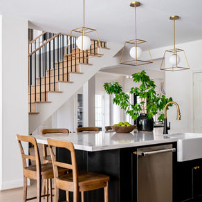 Modern Texas Transitional Kitchen from another NLI whole house remodeling project by Houston interior designer Nancy Lane Interiors.