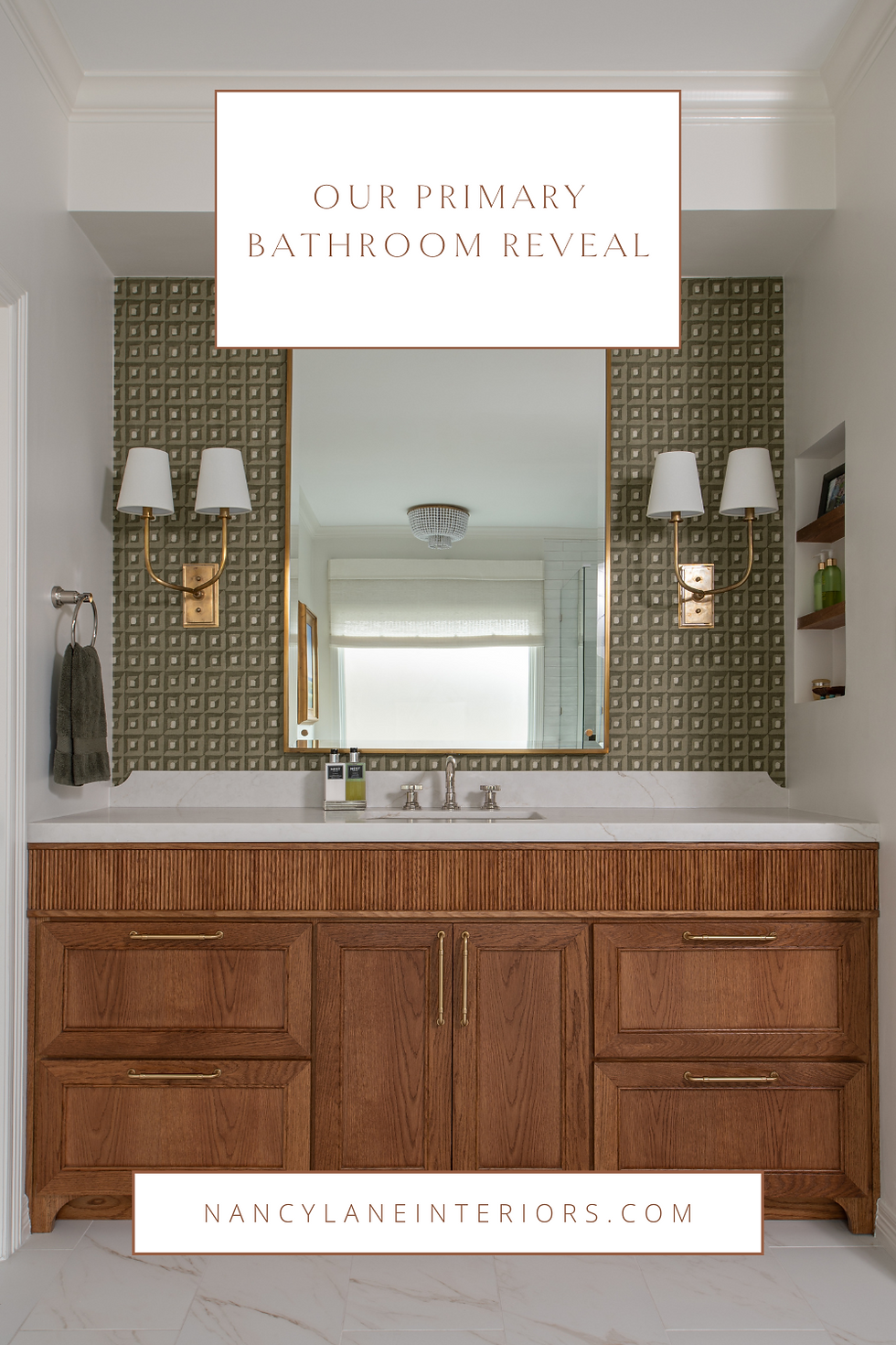 Nancy Lane Interiors Project Reveal: My Modern Traditional Southern Living Primary Bathroom