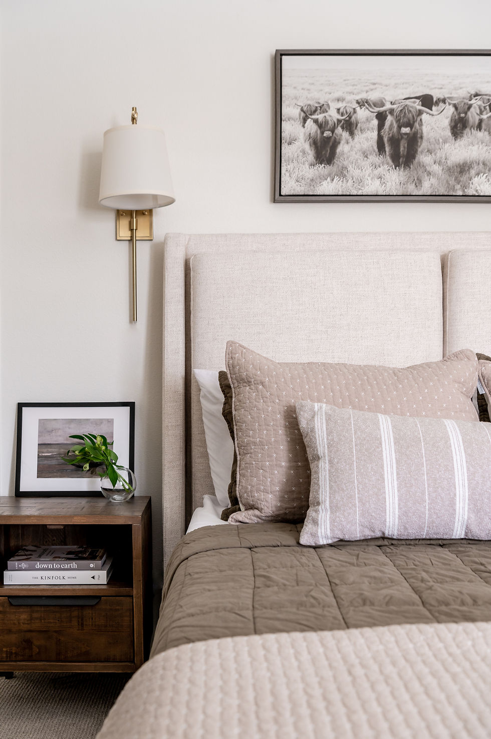 Guest Bedroom Reveal of our Modern Texas Transitional Whole Home Renovation by Houston interior design firm Nancy Lane Interiors