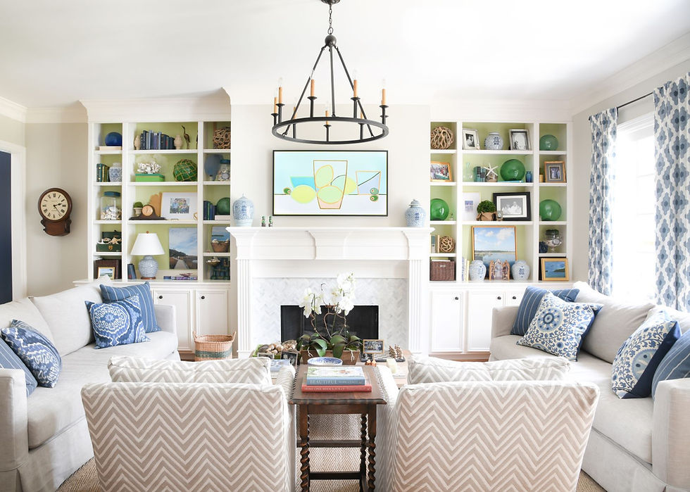 Modern traditional living room by Houston designer Nancy Lane Interiors
