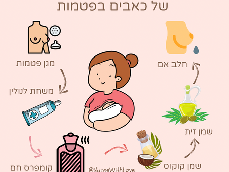 פתרונות לטיפול ומניעה של כאבים בפטמות עבור נשים מניקות
