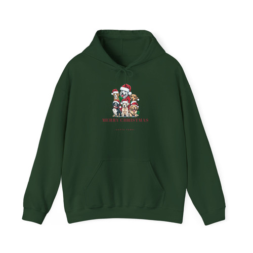 売れ筋商品|||エルエーポップアート カットソー トップス レディース Women's Here Comes Santa Paws Word Art Hooded Sweatshirt Purple Here Comes Santa Paws - Women's Word Art Crewneck Sweatshirt