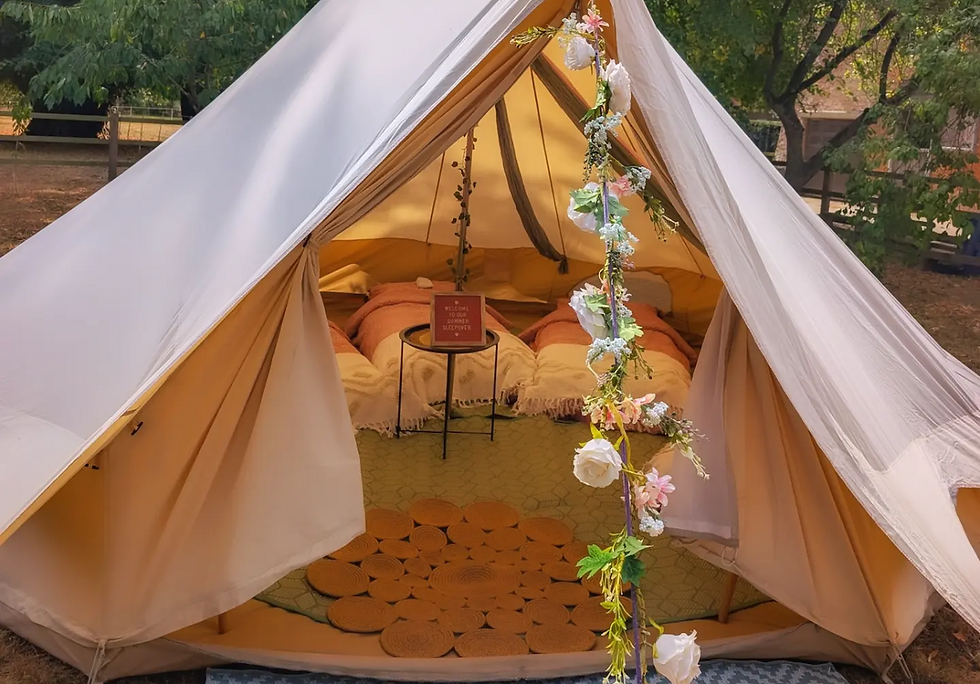Sleepover setup