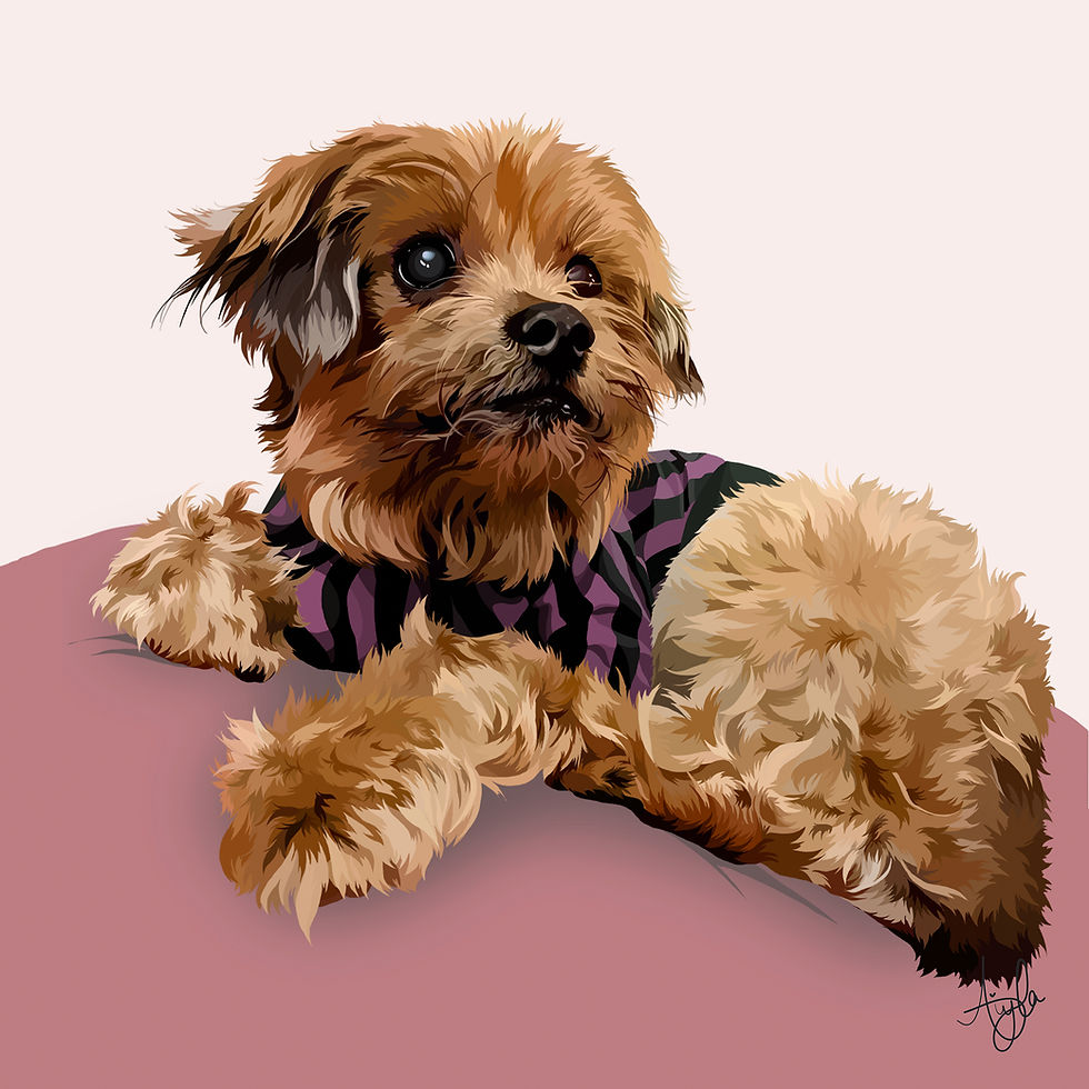 Thumbnail: Custom Digital Pet Portrait