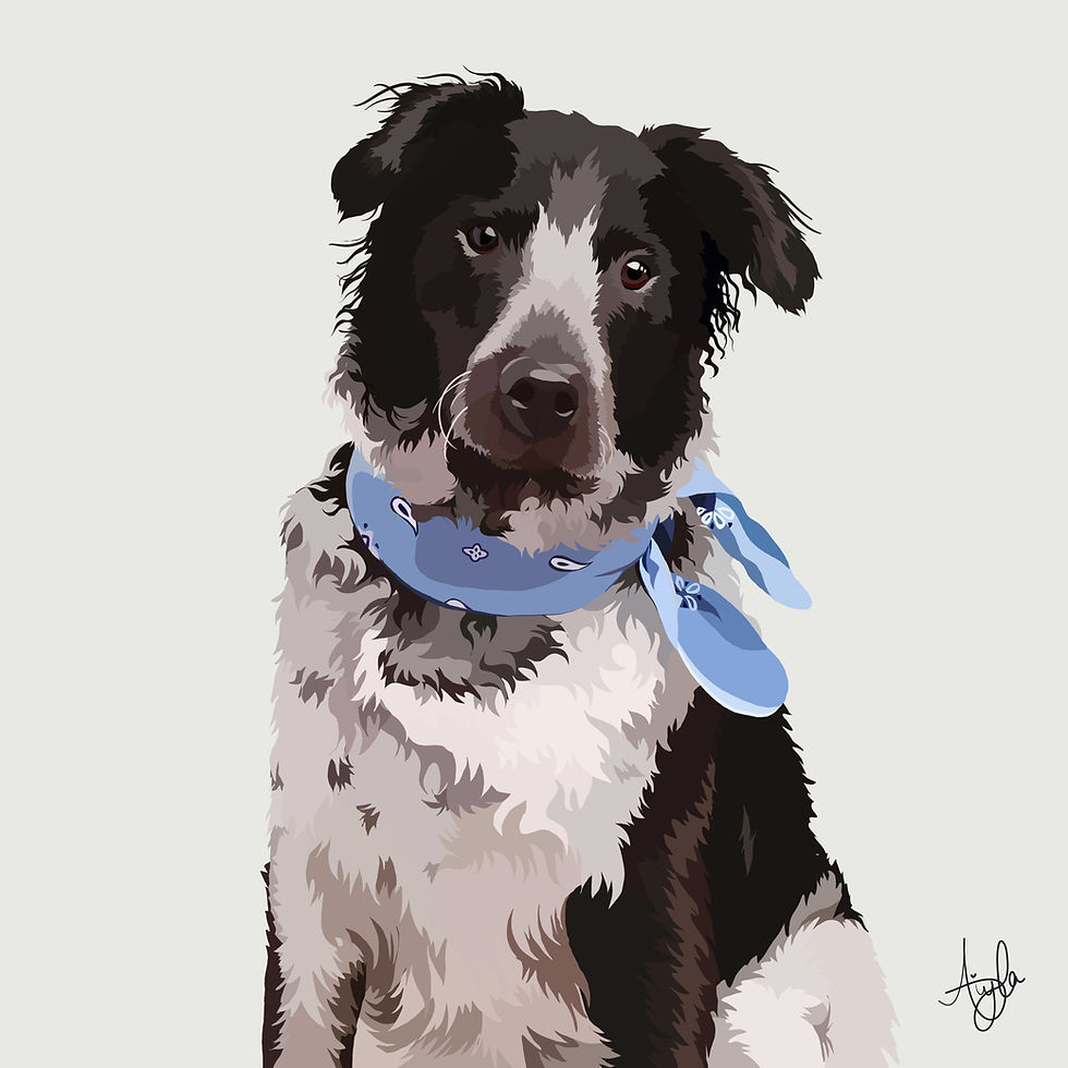 Thumbnail: Custom Digital Pet Portrait