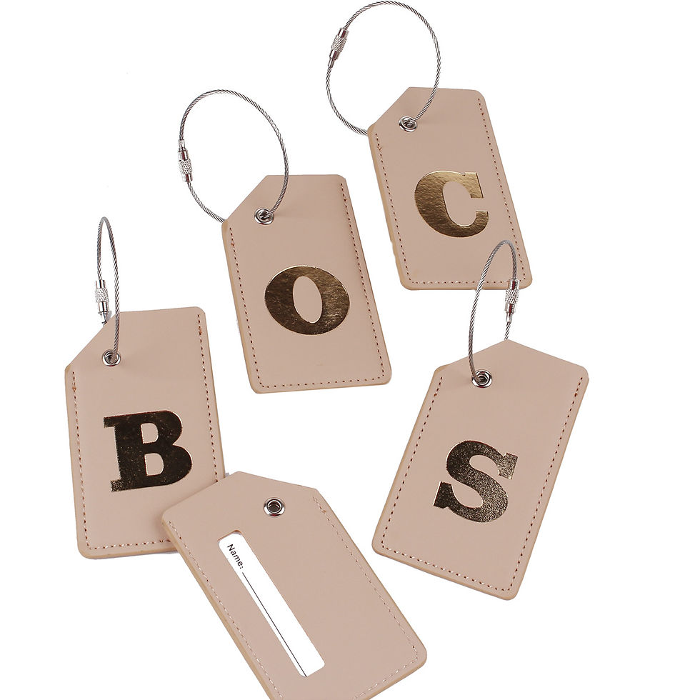 Miniatura: 2024 New Steel Wire Luggage Tag PU Luggage Label 26