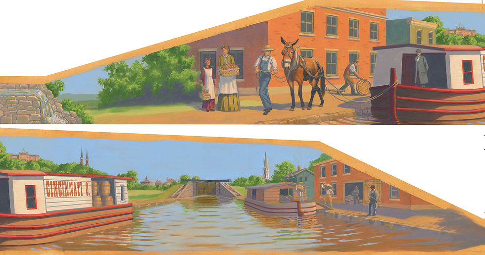 Canal Mural north wall
