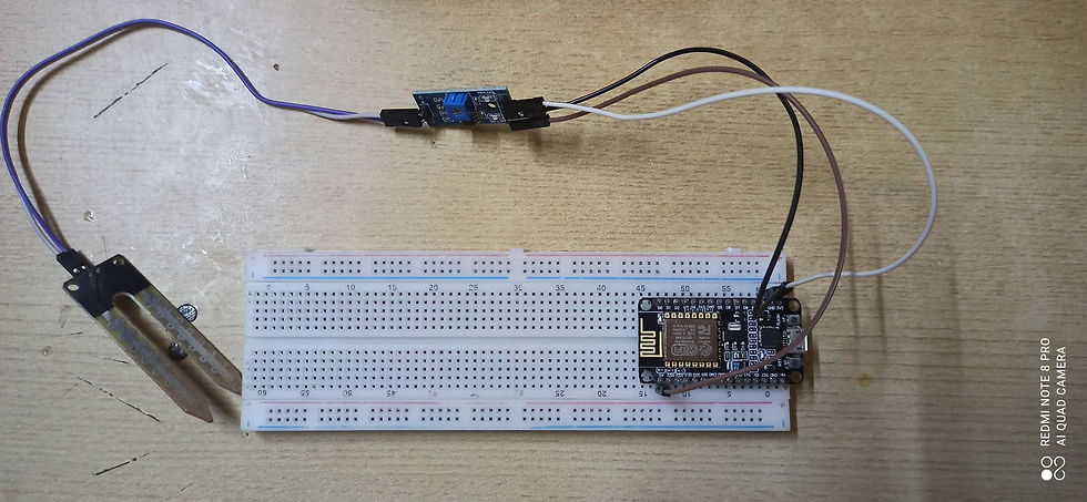 Circuit for the Smart irrigation system