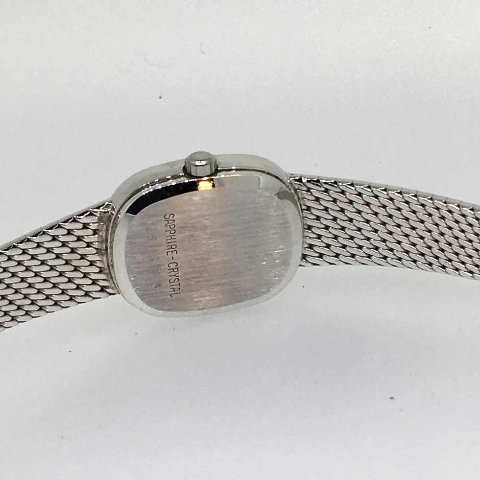 Thumbnail: Certina Dames horloge, ca. 1983 Witgoud met diamant