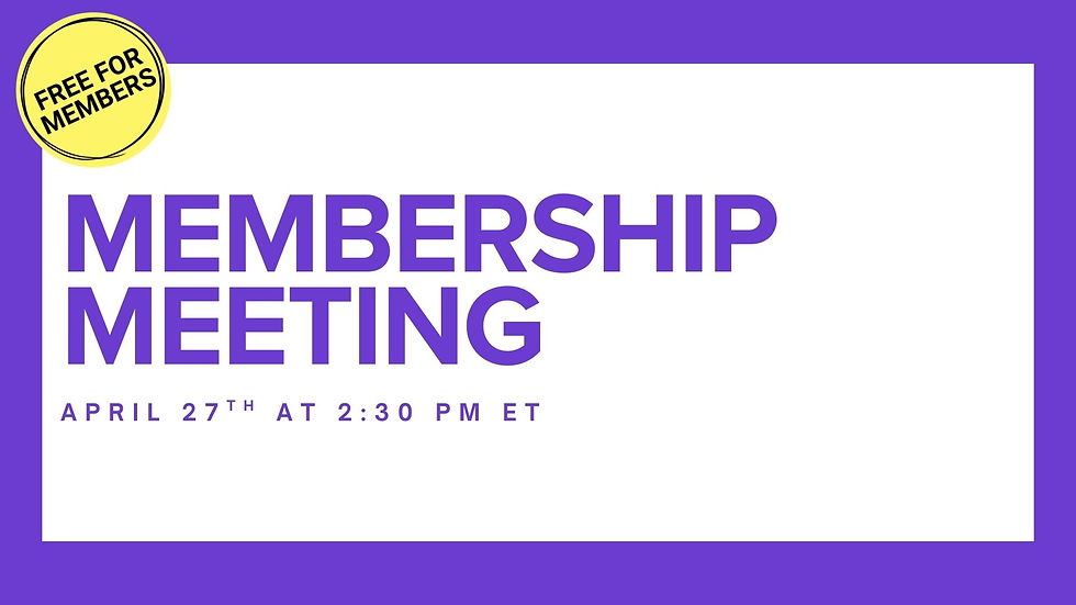 MICHA Membership Meeting
