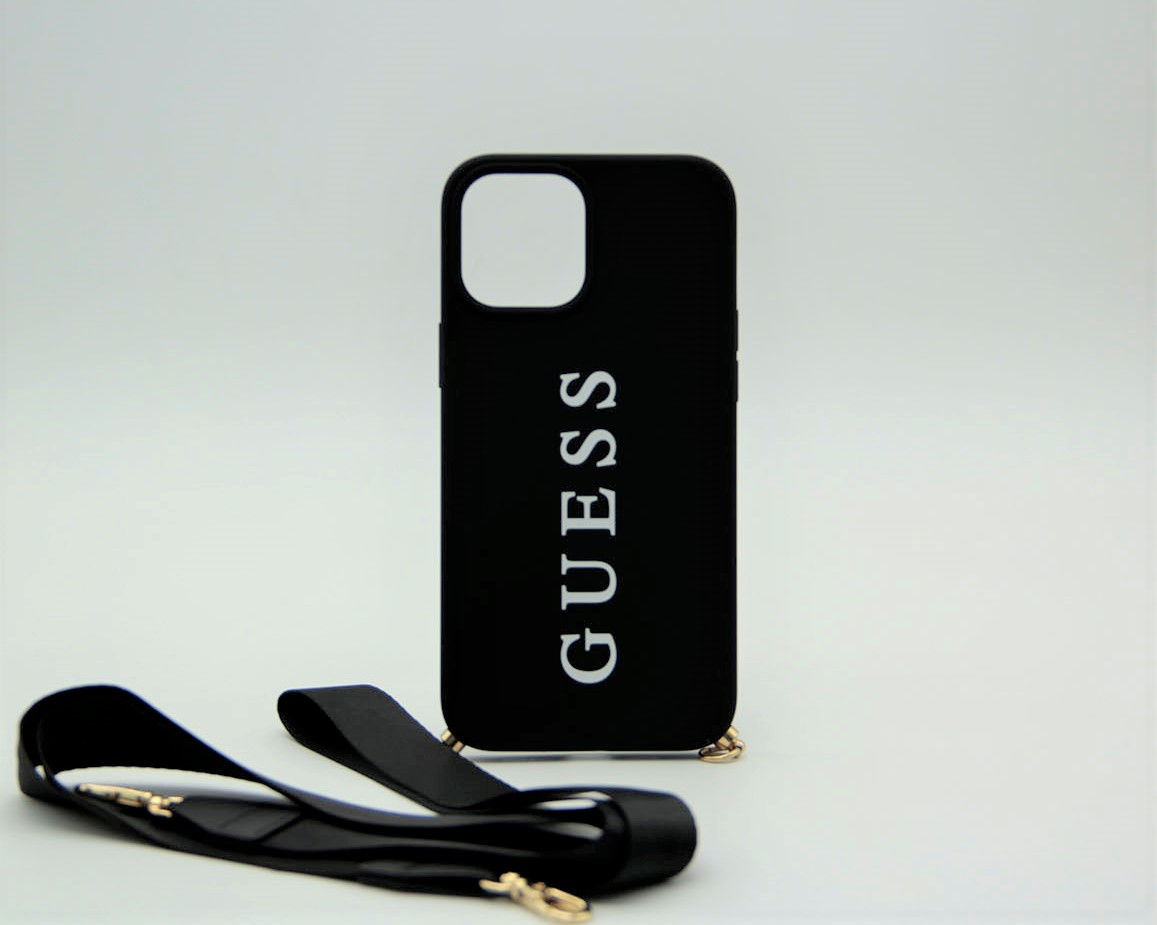 Чехол Guess для iPhone 12 Pro Max Soft-touch с ремнем