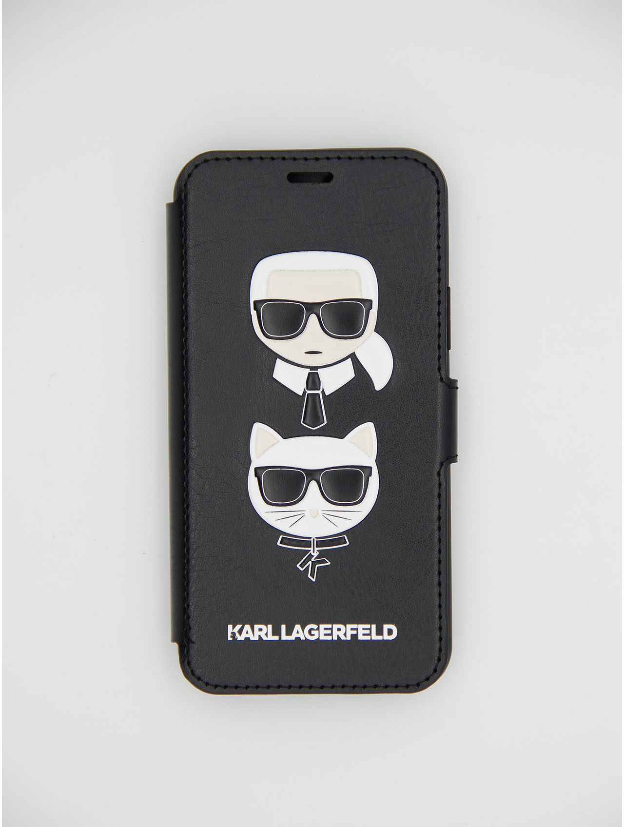 Кожаный чехол книжка на iPhone 11 Pro Karl Lagerfeld