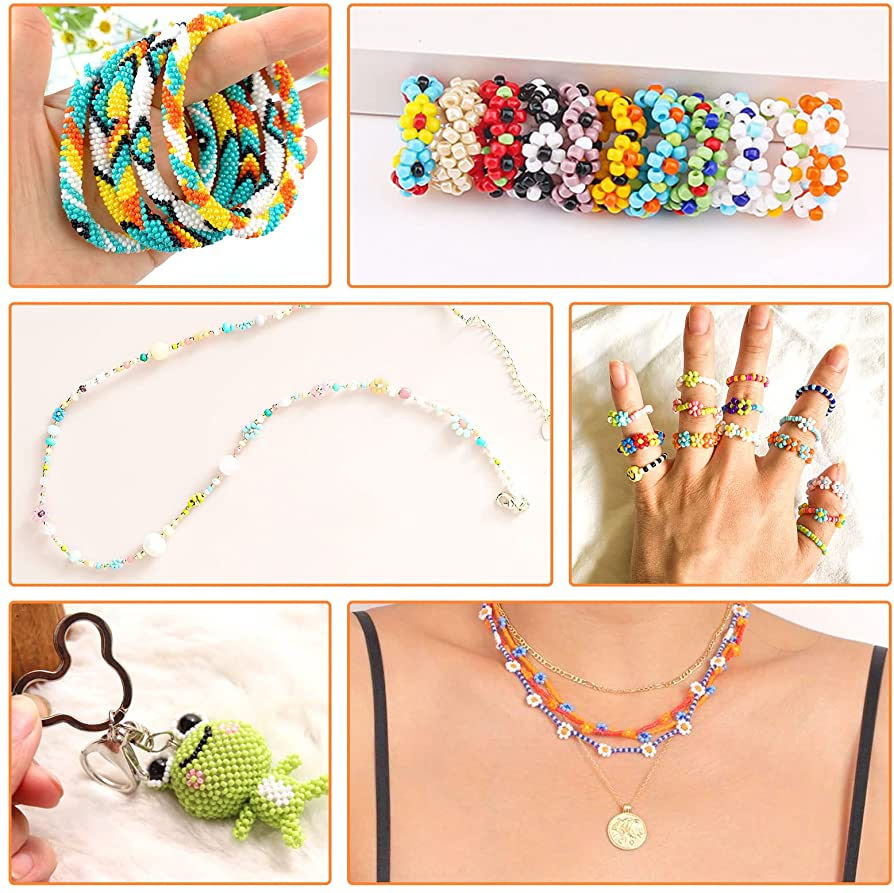 Thumbnail: مجموعة خرز و الحروف الأبجدية لصنع مجوهرات و سوار