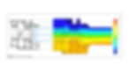 Thermal break window frame cross-section diagram showing heat transfer gradient through thermally broken aluminum framing