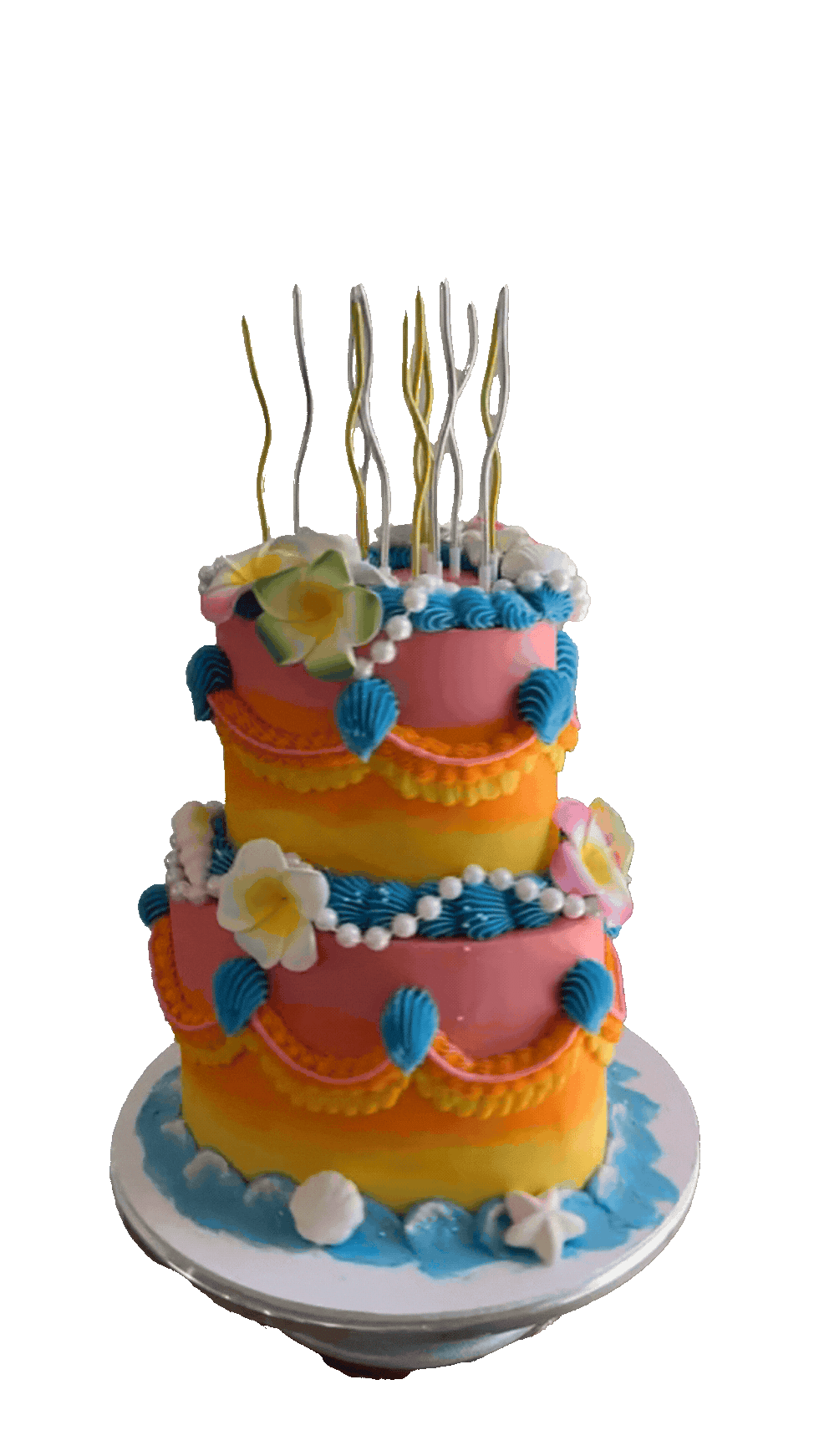SWEET PEAS GIF SPECIAL OCCASION CAKE.gif