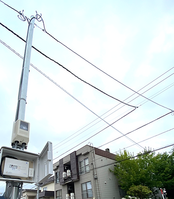 引込ポール設置の電気引込工事（株）太内田電設