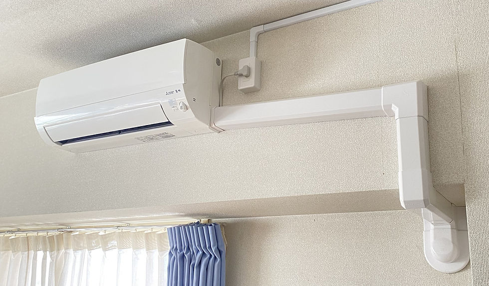 分譲マンションエアコンダクト施工