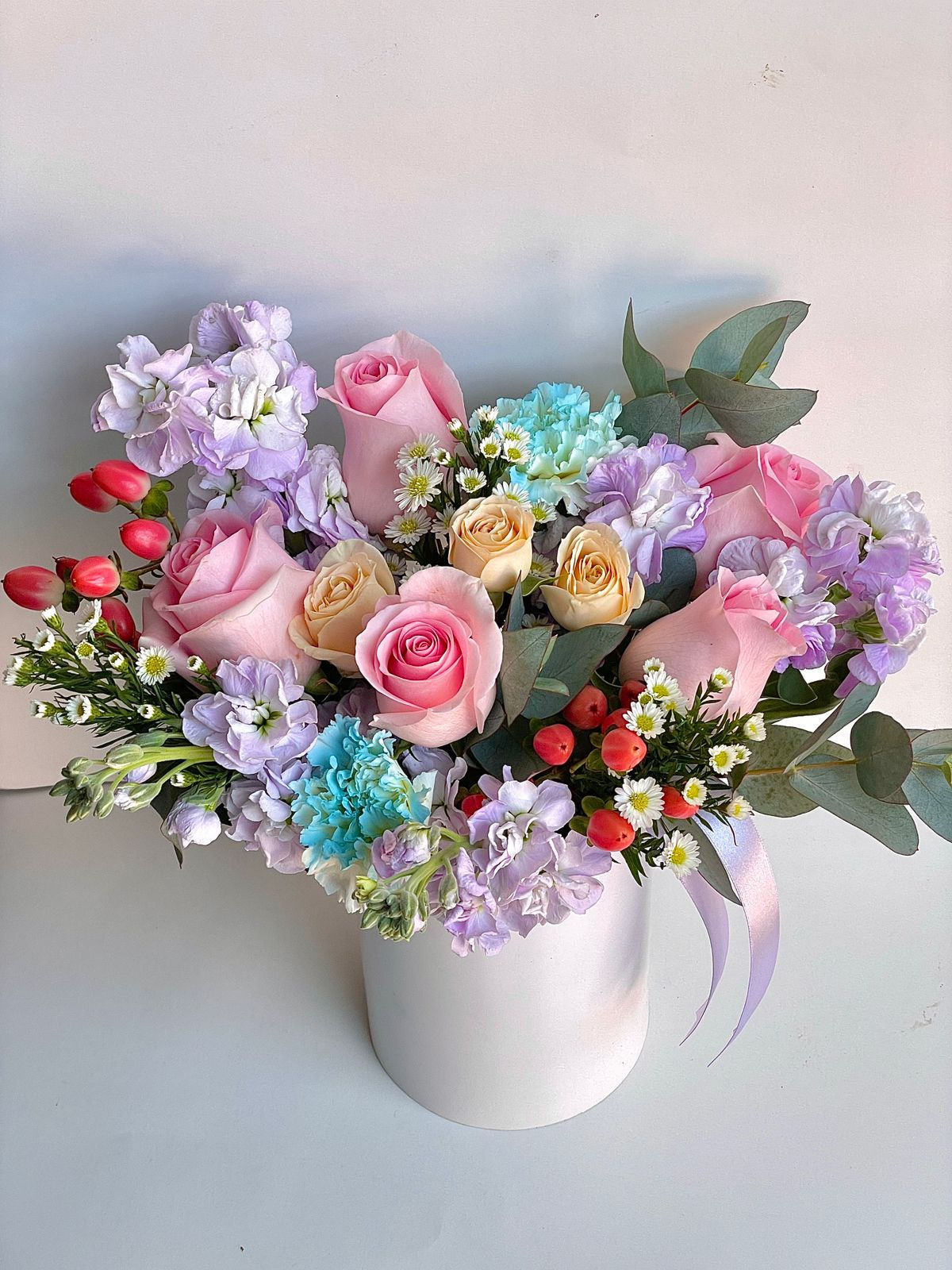 Cilindro pastels flowers