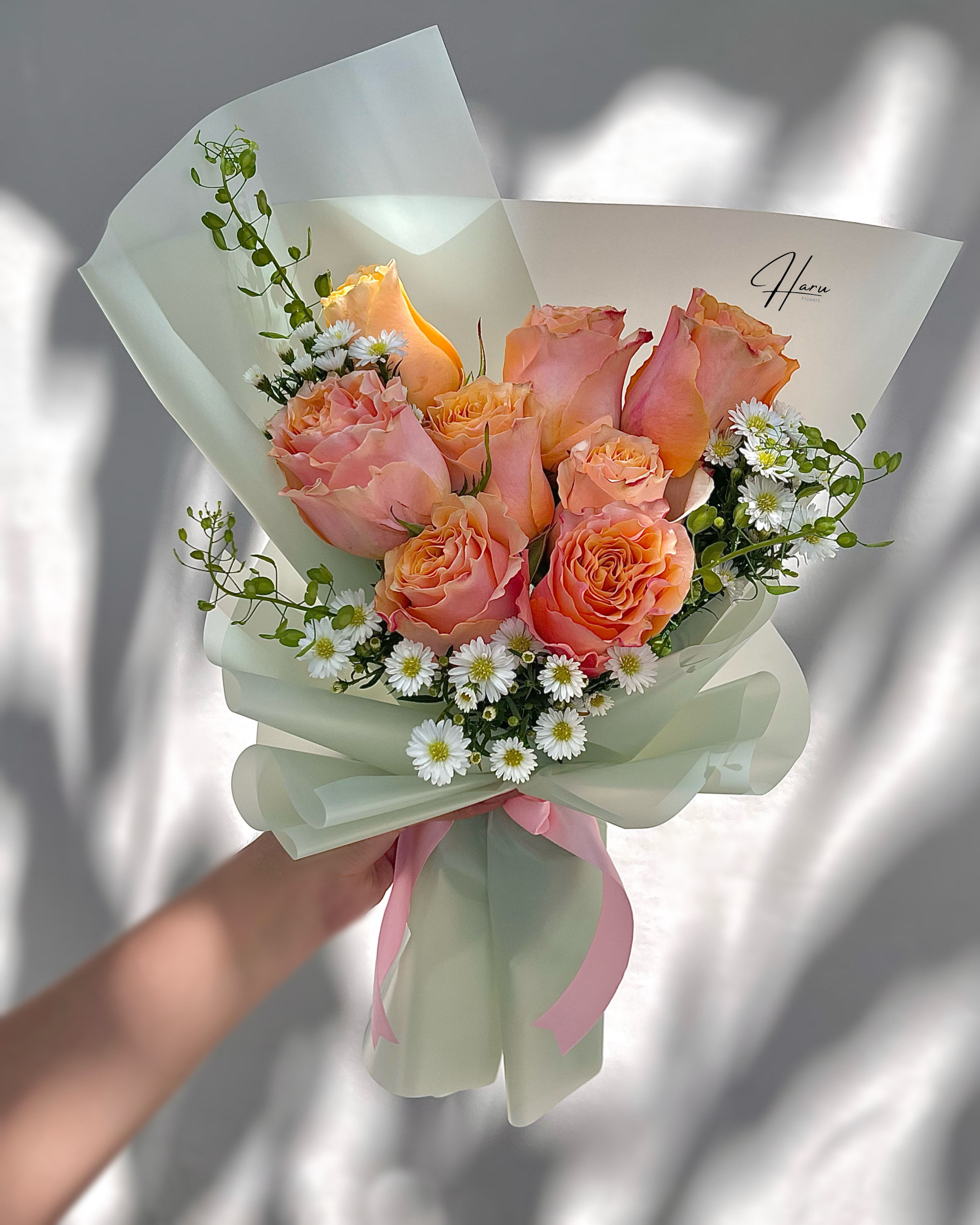 Peach roses