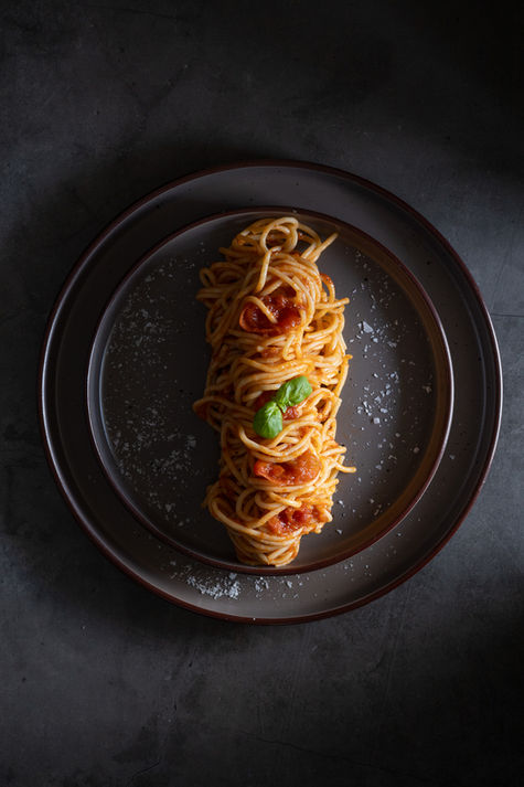 Pasta with tomato sauce