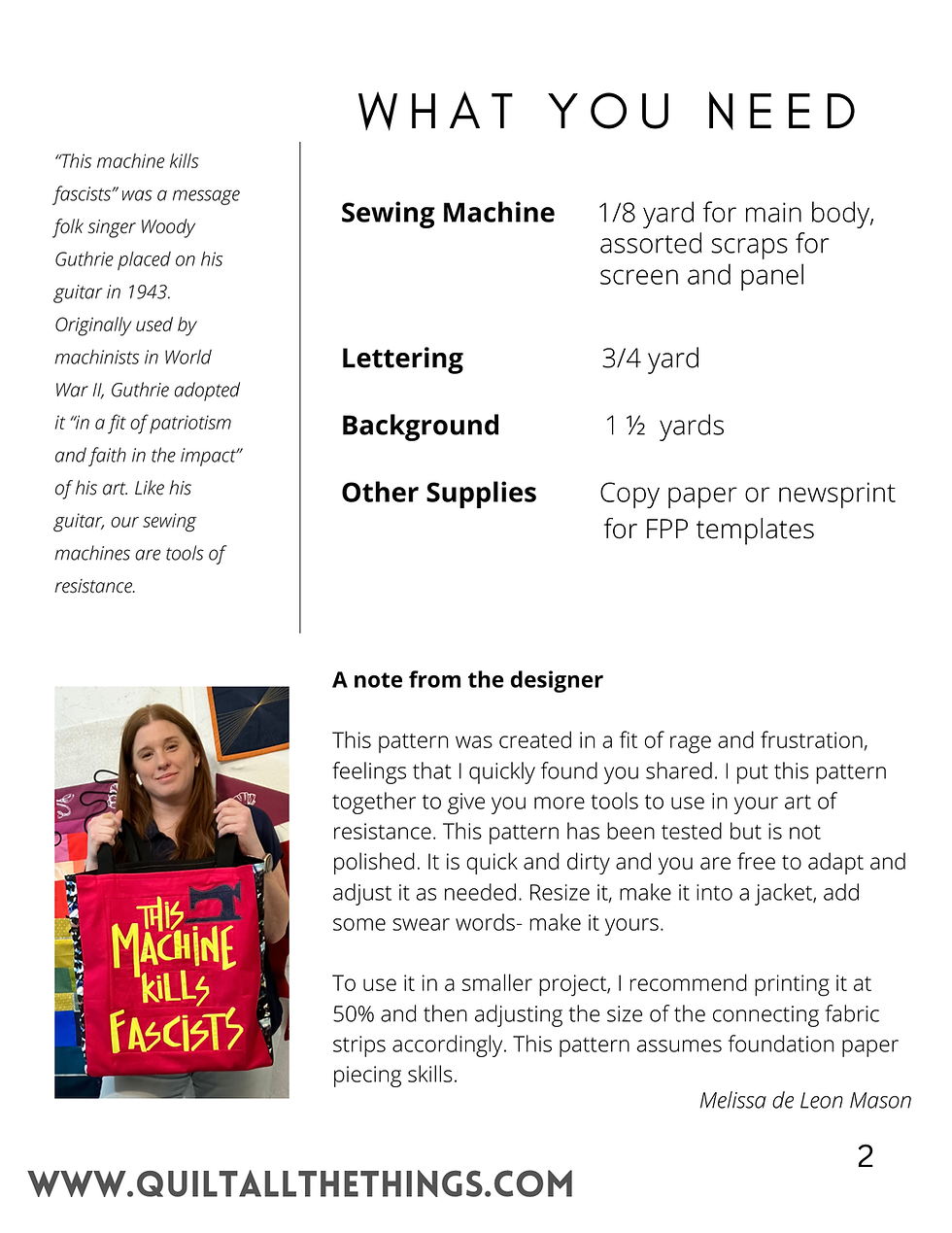 Thumbnail: This Machine PDF Pattern