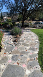 Front Yard Mosaic Walkways