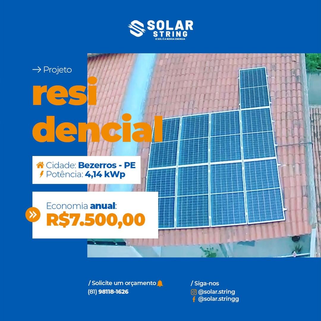 Projeto de energia solar Solar String 2